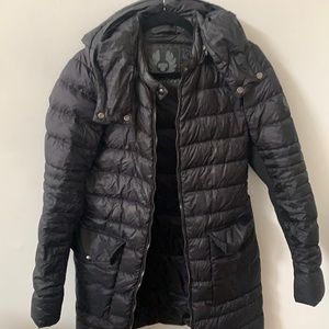 Belstaff black down coat. 46 M / L
